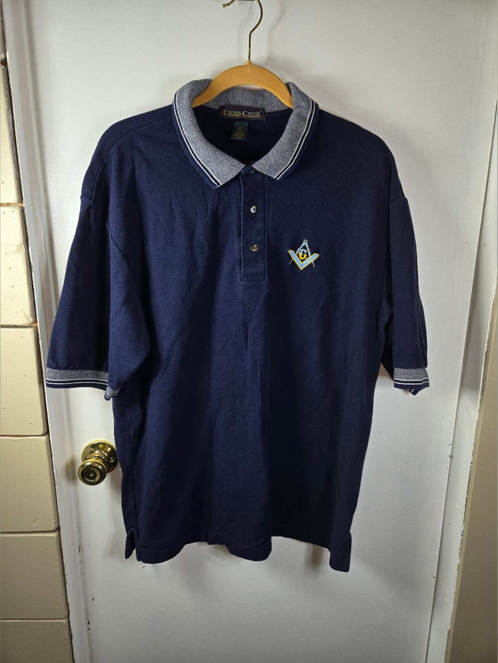 Cross Creek Mens Polo Shirt Preppy Country Club Size XL